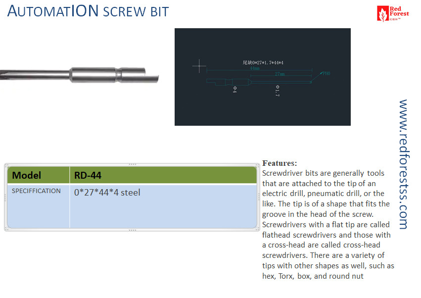 AUTOMATION SCREW BIT